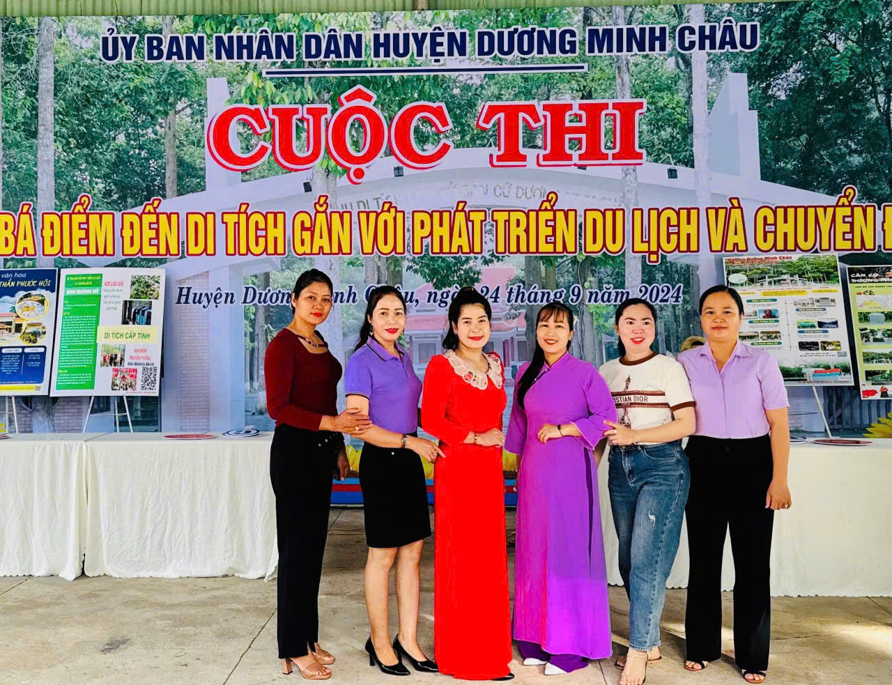 CĐCS TRƯỜNG MẪU GIÁO TRUÔNG MÍT PHỐI HỢP THAM GIA CUỘC THI TÌM HIỂU VỀ DI TÍCH LỊCH SỬ CĂN CỨ DƯƠNG MINH CHÂU - THUYẾT MINH VIÊN TRẺ GIỎI VÀ THUYẾT KẾ INFOGRAPHIC  VỀ QUẢNG BÁ DU LỊCH