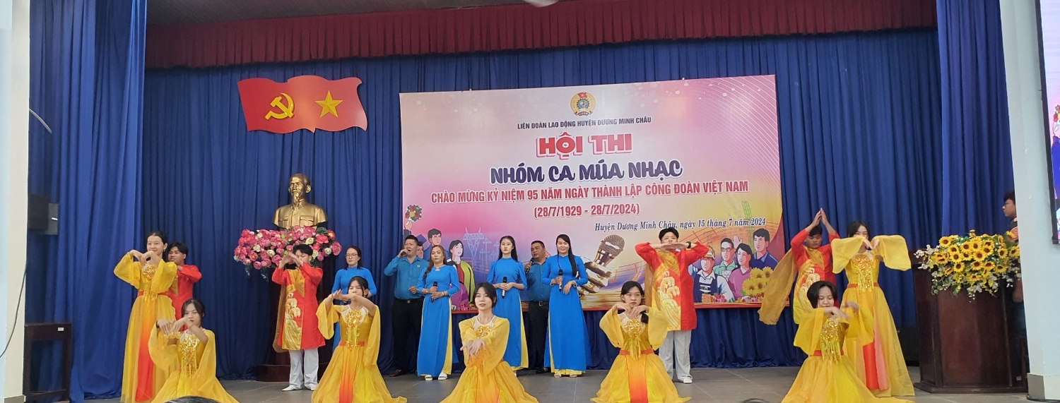 CĐCS TRƯỜNG TH&THCS BẾN CỦI THAM GIA PHONG TRÀO HỘI THI NHÓM CA MÚA NHẠC CHÀO MỪNG 95 NĂM NGÀY THÀNH LẬP CÔNG ĐOÀN (28/7/1929 – 28/7/2024)